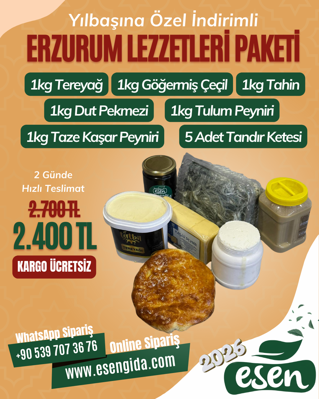 ERZURUM LEZZETLERİ PAKETİ